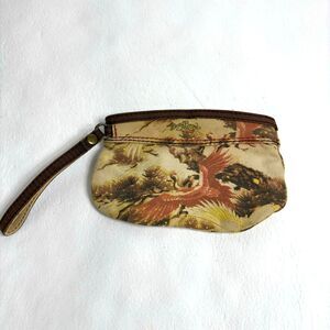 Lucky Brand Vintage Wristlet Coin Purse With Zipper and Strap